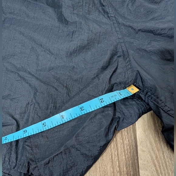 Umbro Men's Vintage Medium Nylon Swim Trunks, Navy Blue, 6" Inseam, Retro - Picture 6 of 6